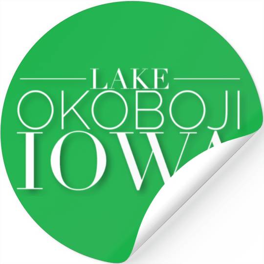 Lake Okoboji Iowa Stickers