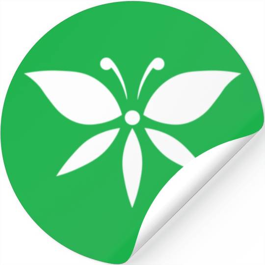 Butterfly Flower Stickers
