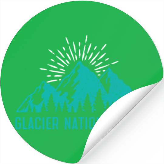 Glacier National Park Mountaineers Mountain lover Stickers