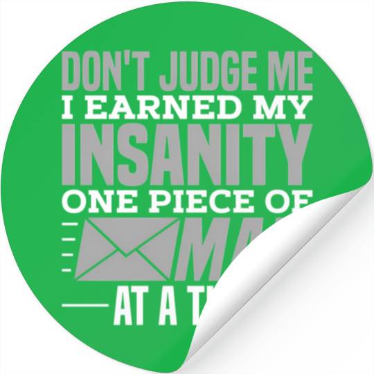 Postal Worker For A Mail Stickers