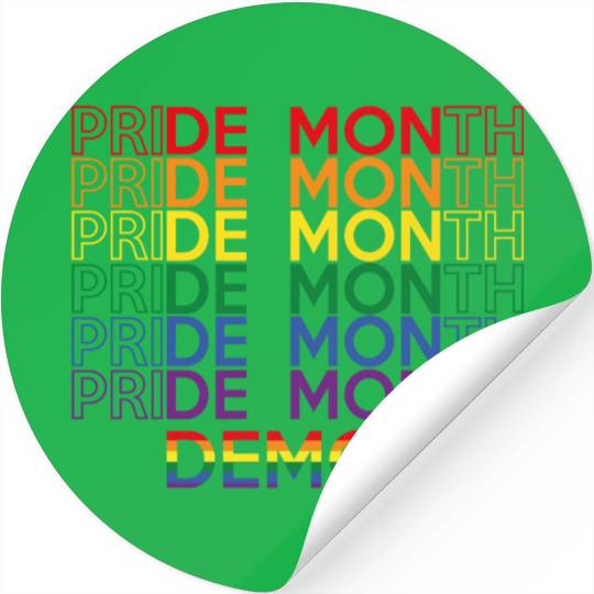 Pride Month Demon Stickers