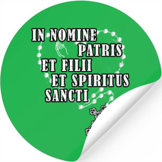 Latin Roman Catholic Rosary Religious Catholic Hol Stickers
