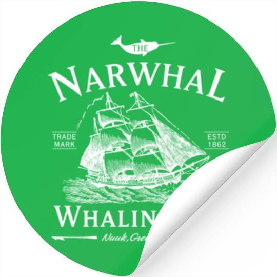 Narwhal Whaling Co Stickers