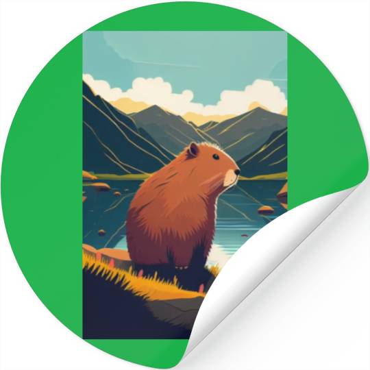 Capybara Nature Capibara Stickers