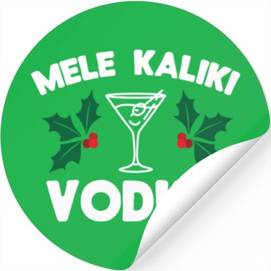 Mele Kaliki Vodka Kalikimaka Stickers