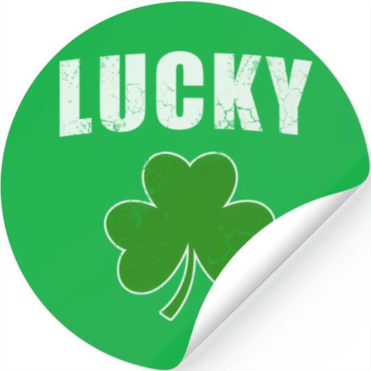 Lucky Irish Shamrock St Patrick'S Day Youth Stickers