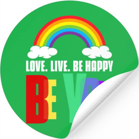 Pride Ally Stickers Be You LGBT Pride Rainbow Gay