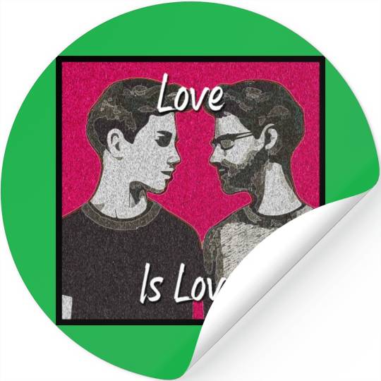 Love Is Love - Colorful LGBTQ Graphic Stickers