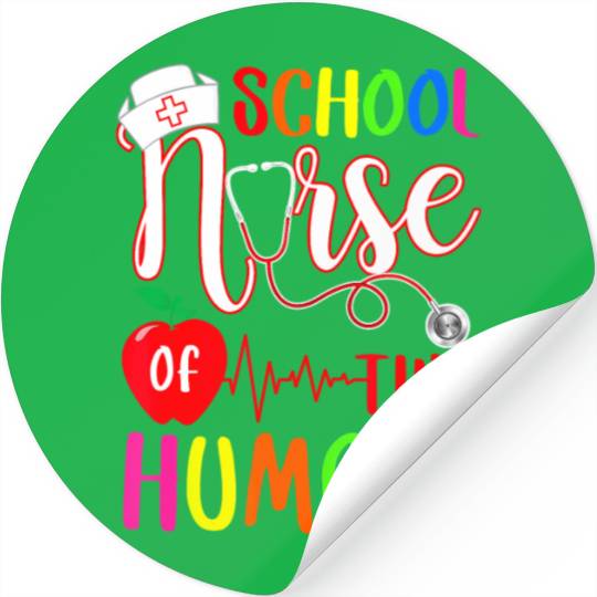 School Nurse Of Tiny Humans Nurse Back To School Stickers