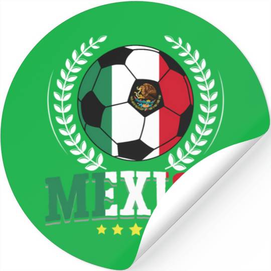 Mexico Flag Mexican Soccer Player Sports Enthusias Stickers