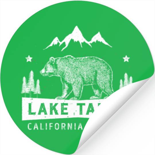 Lake Tahoe California Nevada Bear Stickers