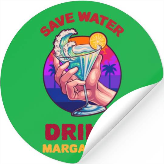 Margarita Save The Environment Stickers