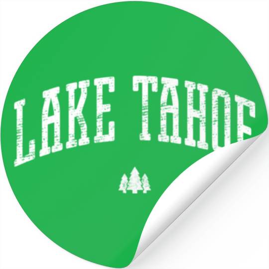 Lake Tahoe Tree Icon Stickers