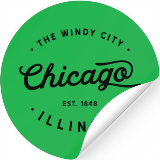 Chicago Illinois Windy City Stickers