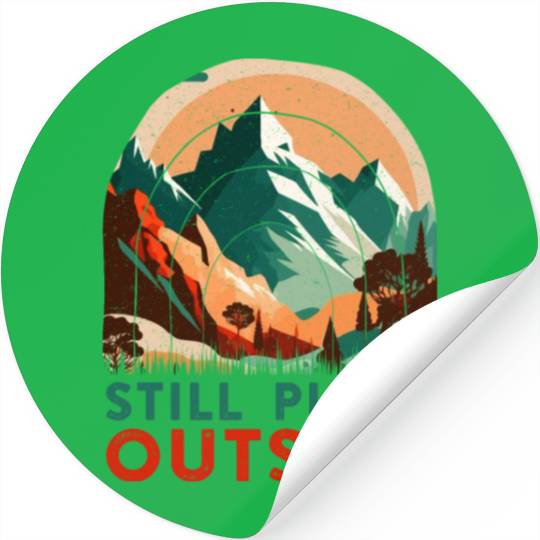 Nature boy Still plays Outside Mountaineer Stickers