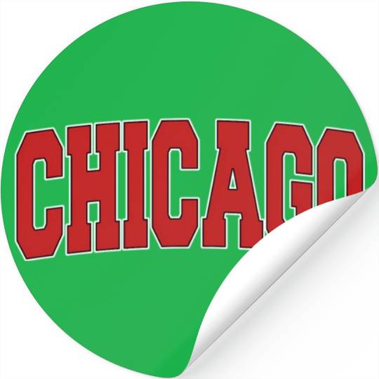 Chicago Il Illinois Varsity Style Usa Sports Stickers