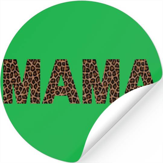 Mama mother's day Leopard design Stickers