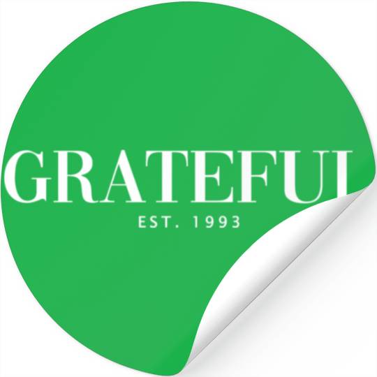 Add To Cart Grateful Letter Stickers