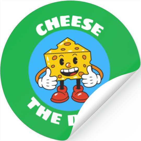 Cheese The Day | Cheese Pun Stickers