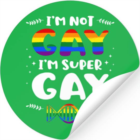 Proud Gay Sexual Diversity Gay Pride Parade LGBTQ Stickers