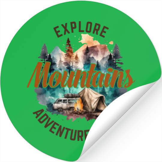 Camping Gear, Adventure Time Stickers, Hiking Stickers