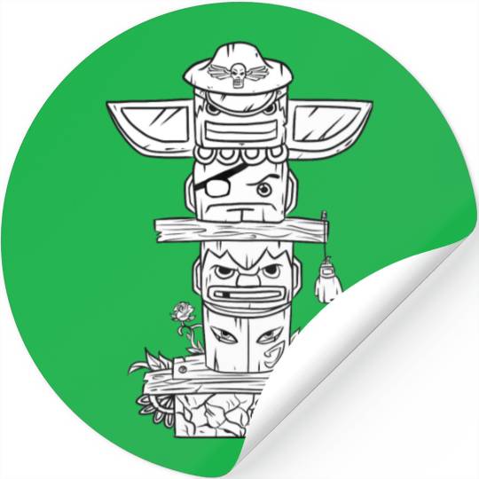 Totem Street Fighter Shadaloo Stickers