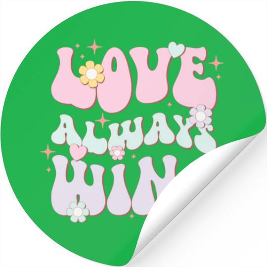 Love Always Wins, LGBT Pride Month Stickers