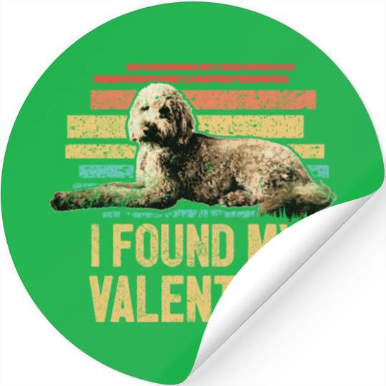 Retro Goldendoodle Dog Mom Doodle Dad Vintage Dog Stickers