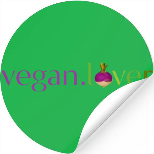 Vegan lover turnip Stickers