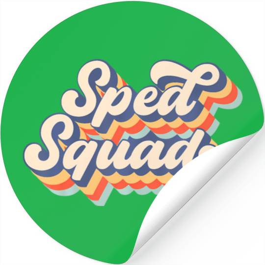 Vintage Sped Squad Special Ed Teacher Back To Scho Stickers