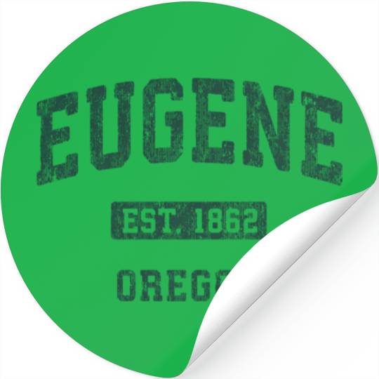 Eugene Oregon Or Athletic Sports Stickers