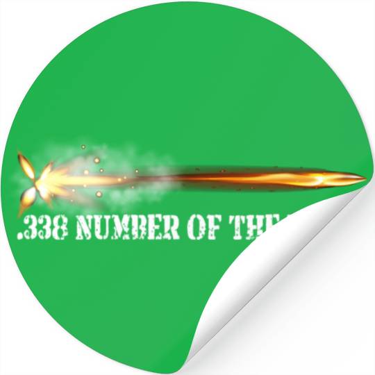 338 Number Of The Beast Lapua Magnum Calibre Stickers