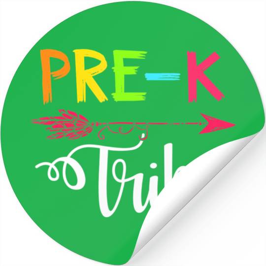 Team Pre K Teacher Tribe Back To School Stickers