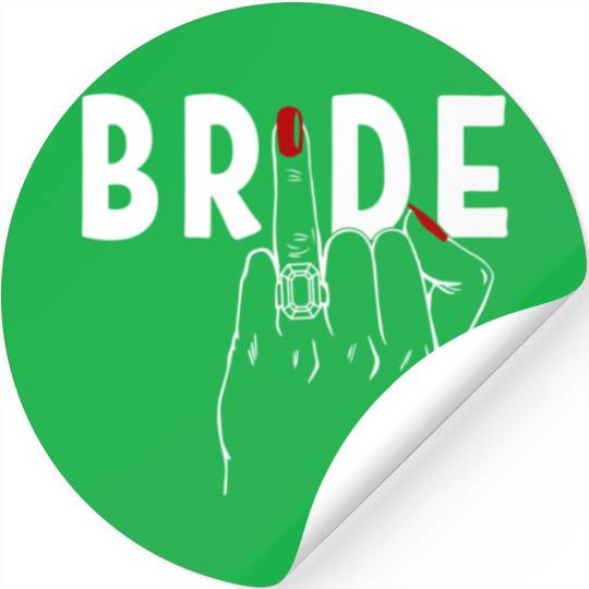 Honeymoon Bachelorette Party Finger Ring Fiancè Stickers