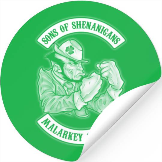 Irish Pride Sons Of Shenanigans Malarkey Chapter Stickers