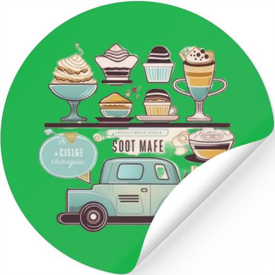 Pastries and bakery: a delicious combination Stickers