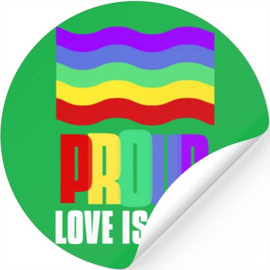 Proud LGBT Stickers Love is Love Stickers Gay Pride