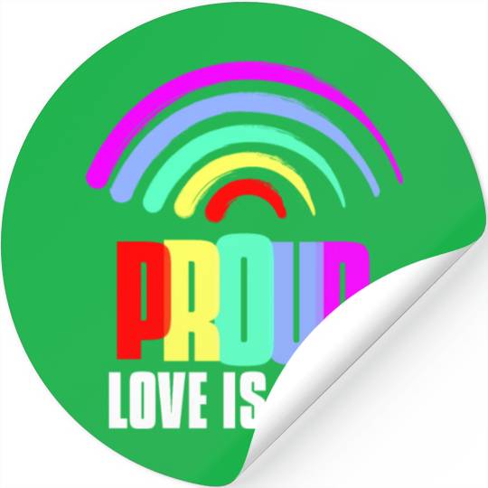 Proud LGBT Stickers Love is Love Stickers LGBTQ Gay