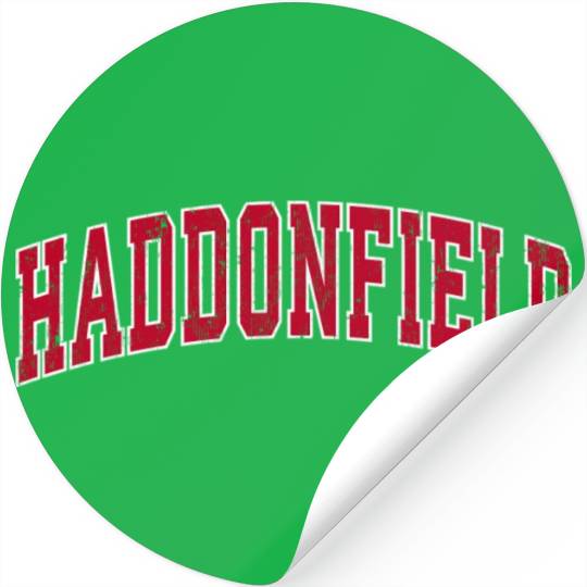 Haddonfield New Jersey Nj Sports Red Stickers