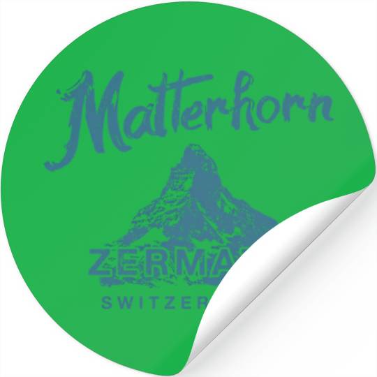 Matterhorn Switzerland Mountain Climbing Stickers