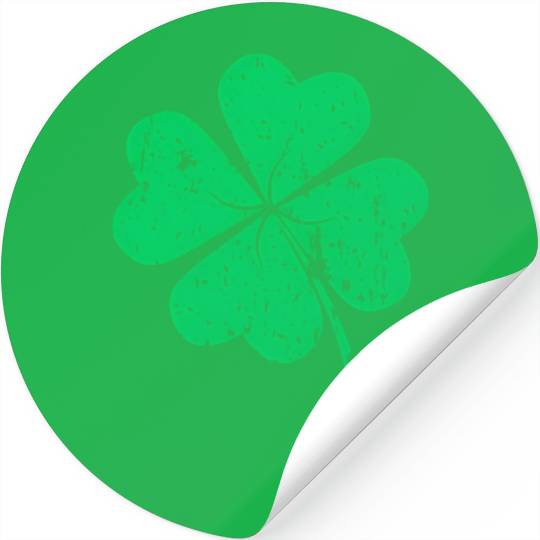 Lucky Four Leaf Clover Luck Of The Irish Stickers