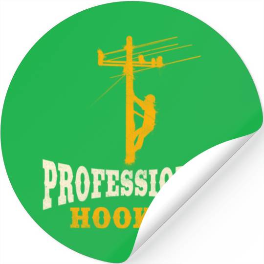 Lineman Line Worker Professional Hooker Stickers