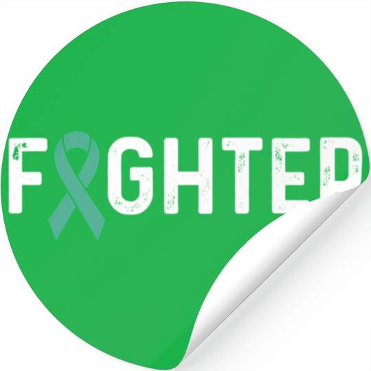 Ovarian Cancer Awareness Products Teal Ribbon Stickers