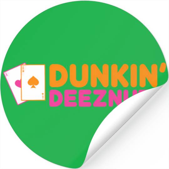 Dunkin Deez-Nuts Pocket Aces Stickers