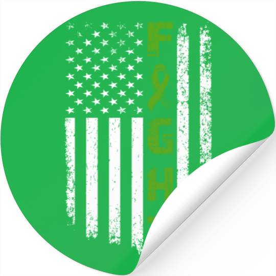Fight Mental Health Awareness Flag Stickers