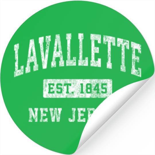 Lavallette New Jersey Nj Established Sports Stickers