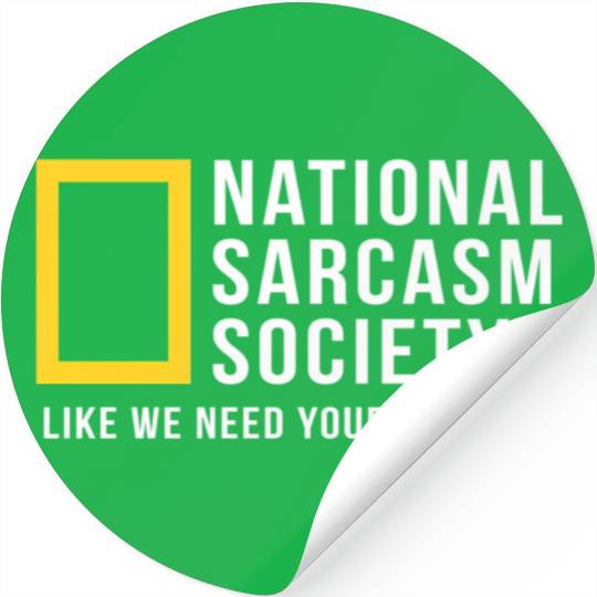 National Sarcasm Society Stickers