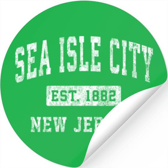 Sea Isle City New Jersey Nj Established Sports Stickers