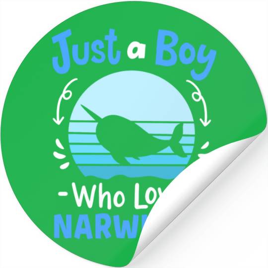 Narwhals Whales Narwhal Lover Retro Stickers
