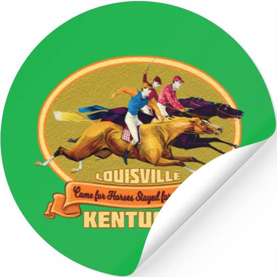 Louisville Kentucky Horse Racing Bourbon Derby Stickers